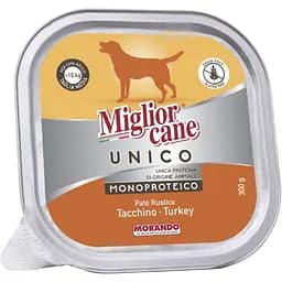 Вологий корм для собак Morando Migliorcane Unico індичка 300 г