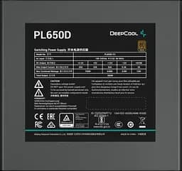 Блок живлення DeepCool PL650D 650W 80+ Bronze (R-PL650D-FC0B-EU-V2) - мініатюра 3