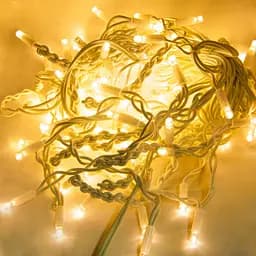 Гирлянда новогодняя уличная Xmas Short Curtain-WW-1, бахрома 115 LED, теплый белый свет, 5.2×0.5 м