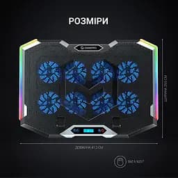 Охолоджувальна підставка для ноутбука GamePro Black (CP870) - мініатюра 14