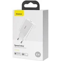 Зарядний пристрій Baseus Speed Mini Quick Charger White (CCFS-SN02) - мініатюра 7