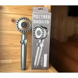 Лейка для душа с кнопкой отключения воды, современная насадка для тропического душа с фильтром и массажным эффектом