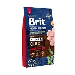 Сухой корм Brit Premium Dog Adult L 8 кг для собак больших пород.