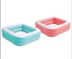 Басейн надувний квадратний, м'яке дно, 57100NP Intex (6941057451008) МІКС