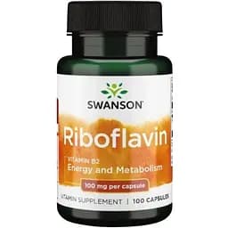 Вітаміни Swanson Riboflavin Vitamin B-2 100 мг 100 капсул