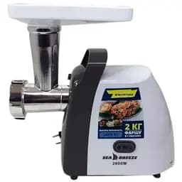 Електрична м'ясорубка Sea Breeze SB-003 2600 Вт Біла