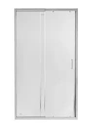 Душові двері в нішу Qtap Taurus CRM201-11.C6 110-120x200 см, скло Clear 6 мм, покриття CalcLess (TAUCRM201112C6)