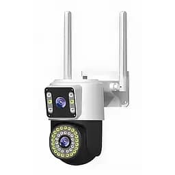 IP-камера уличная с аккумулятором и двойным объективом XON SmartCam Wi-Fi 8000mAh Solar 1080P (KCBSW22VW 3732) Белая