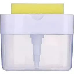 Дозатор для мийного засобу Supretto з губкою білий (79540001)