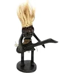 Папуас "Гитарист" дерево 12х12.5х8 см