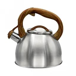 Чайник со свистком и крышкой 2.5 л из нержавеющей стали ZB-K2.5L, Zauberg Серебристый 87701