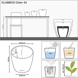 Вазон Lechuza Classico Color 43 мускат (13243) - мініатюра 4