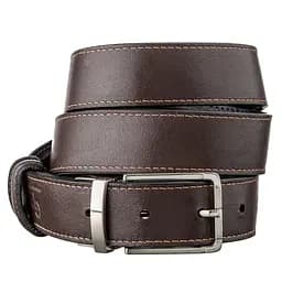 Ремінь шкіряний Grande Pelle чоловічий 3,4х120 см acs0014944 - мініатюра 3