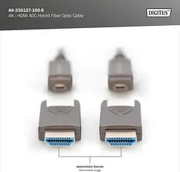 Кабель Digitus HDMI (M/M), 4K, AOC, 10м, чорний teh0013677 - мініатюра 10