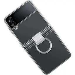 Оригінальний прозорий чохол із кільцем Samsung для Galaxy Z Flip4 Clear Cover with Ring Crystal EF-OF721CTEGUA - мініатюра 8