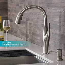 Дозатор для миючого засобу Kraus KSD-80CH, Хром - мініатюра 2