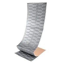 Самоклеюча 3D панель кладка срібло Sticker Wall 19600х700х5мм
