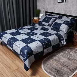 Комплект постельного белья Moon&Star Микросатин Premium Zodiac Dream King Size 220x240 наволочки 4х50х70