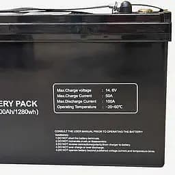 Акумулятор стаціонарний Must LiFePO4 LP15-12100 (+/-) 12.8V 100Ah клема під болт - мініатюра 2