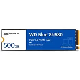 Накопичувач SSD Western Digital m.2 NVMe 500GB BLUE SN580 WDS500G3B0E (WDS500G3B0E)