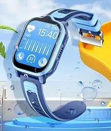 Смарт годинник телефон для дітей Lemfo M15 з AI помічником, GPS навігацією, 4G SIM-картою, прослушкою, кнопкою SOS та IPX7 До 5 днів роботи Чорний - мініатюра 6