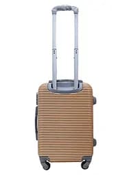 Валіза маленька S ABS-пластик Milano bag 004 56,5×39×24см 40л Шампань - мініатюра 3