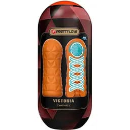 Мастурбатор Pretty Love Victoria Cheney помаранчевий