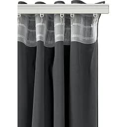 Штори на кухню та в кімнату Cosas Beluga 180х270 см 2 шт лава (Curtains_15Graphite_DUK) - мініатюра 7