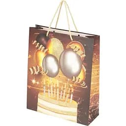 Пакет подарунковий 843M Коричневий