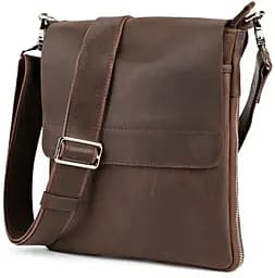 Сумка кожаная мужская SHVIGEL 22х25,5х3-6,5 см sum0012622