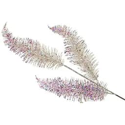 Декоративная ветка Перо 78 см Искусственные материалы для декора и флористики Золотой