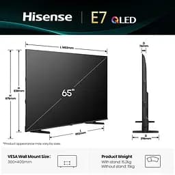 LED-телевізор Hisense 65E7Q (7134227) - мініатюра 2