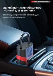 Павербанк 8000 мАч з функцією автостартера 500A (peak 1000A) та компресора XON PowerBoost Air (TCWBA1008B 5439) Чорний - мініатюра 7