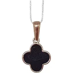 Золота підвіска Favoritum Конюшина з емаллю. 310034