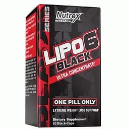 Жироспалювач Nutrex Research Lipo-6 Black UC Extreme WLS 60 капсул