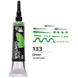 Контур універсальний Rosa Talent Зелений флуоресцентний 20 мл