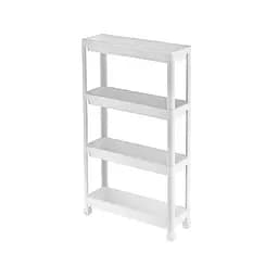 Этажерка Violet House Long Shelf 4-х ярусная белая (6014 Long Shelf 4 пол. WHITE 54*18*91 см)
