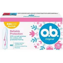 Тампоны o.b. Original Normal 16 шт. (3574660089318/3574661350134)