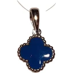 Серебряная подвеска Qvaliz Клевер с эмалью. 903-01002