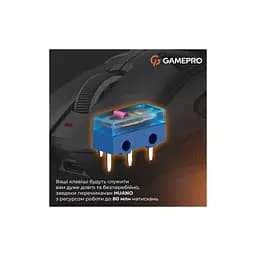 Мишка GamePro Genesis Spider Wireless/Bluetooth/USB Black (GM870B) - мініатюра 11
