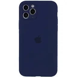 Чехол Silicone Case Full Camera Protective AA для iPhone 12 Pro Max 6.7" Синий / Deep navy