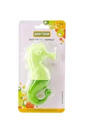Іграшка для ванни Baby Team Морський коник, силікон, зелений (9019) - мініатюра 3