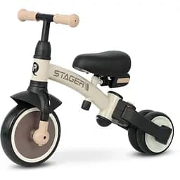 Велосипед біговел з ручкою Qplay Stager 3 в 1 Beige-Brown (T80STAGERBeigeBrown) - мініатюра 8