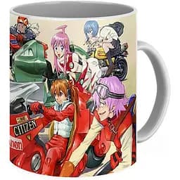 Кружка GeekLand Evangelion Евангелион безумные гонки EV 02.07 330 мл белая