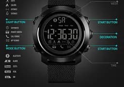 Спортивний годинник Skmei Smart 1462 Revolution смарт-годинник Чорний - мініатюра 2