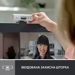 Веб-камера Logitech Brio 500 Off-White (960-001428) - мініатюра 5