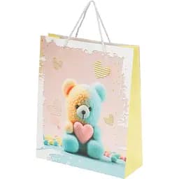 Пакет подарунковий QY050914 M Жовтий