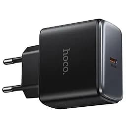 Мережевний зарядний пристрій Hoco C159A Upgrade PD65W 1USB-C Black - мініатюра 5