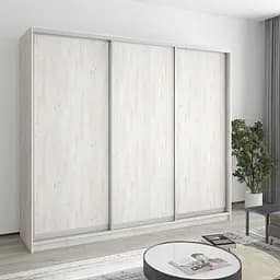 Шкаф-купе трехдверный MebelStar Комбо AL 3ДСП 240x60x210 см Аляска серый (MBS-3332)