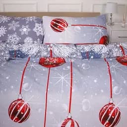 Підковдра MirSon Ranforce Elite 17-0657 Mistletoe 110 x 140 см сіро-червона (2200009611926) - мініатюра 5